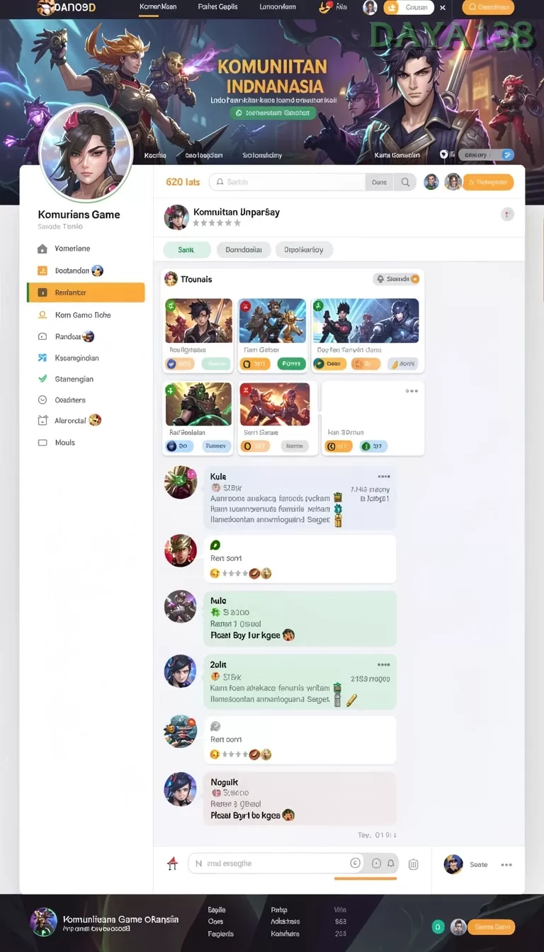 Cuplikan layar ASIA200 — menu navigasi
