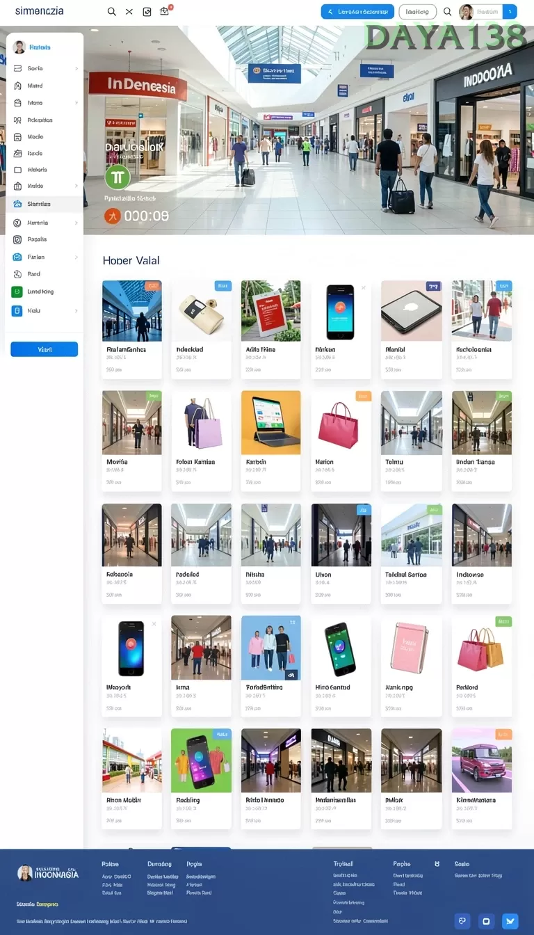 Cuplikan layar TEXAS88 — menu navigasi